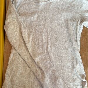 Brandy Melville Heather Gray Long Sleeve Top